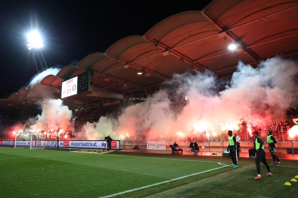 GAK - Sturm Graz
OEFB Cup, 3. Runde, Grazer AK - SK Sturm Graz, Stadion Liebenau Graz, 02.11.2023. 

Foto zeigt Fans von Sturm
Schlüsselwörter: pyrotechnik