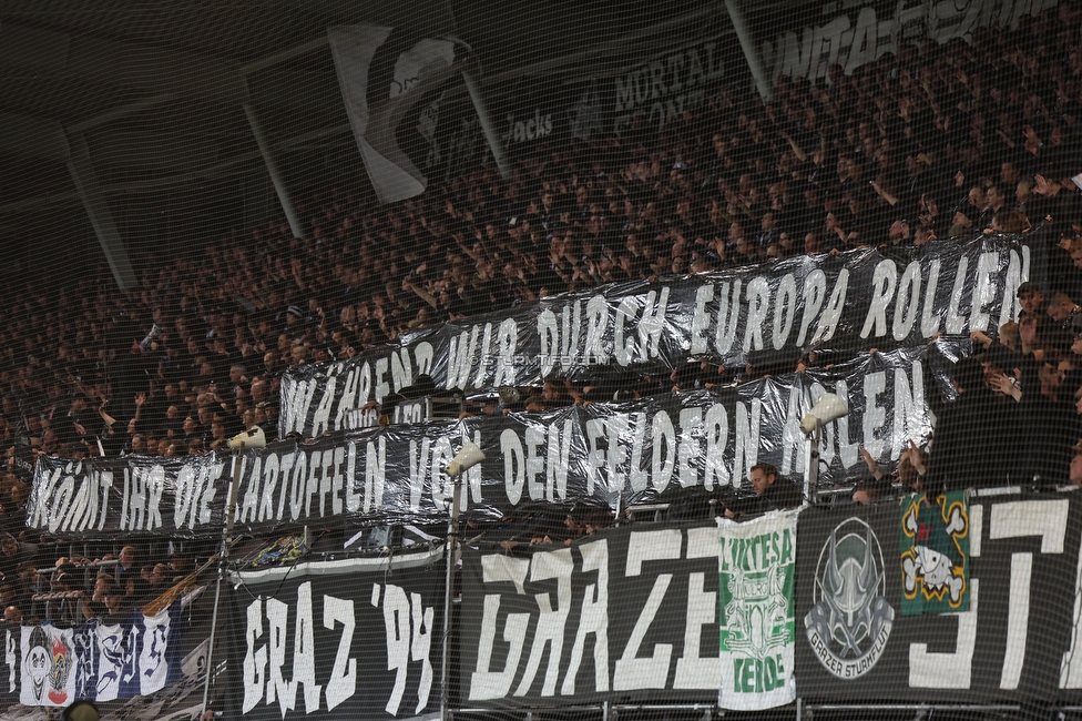 GAK - Sturm Graz
OEFB Cup, 3. Runde, Grazer AK - SK Sturm Graz, Stadion Liebenau Graz, 02.11.2023. 

Foto zeigt Fans von Sturm
