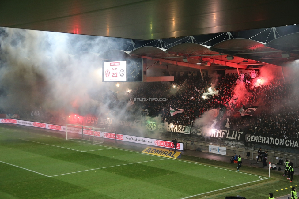 GAK - Sturm Graz
OEFB Cup, 3. Runde, Grazer AK - SK Sturm Graz, Stadion Liebenau Graz, 02.11.2023. 

Foto zeigt Fans von Sturm
