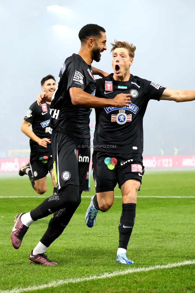 GAK - Sturm Graz
OEFB Cup, 3. Runde, Grazer AK - SK Sturm Graz, Stadion Liebenau Graz, 02.11.2023. 

Foto zeigt Gregory Wuethrich (Sturm)
Schlüsselwörter: torjubel