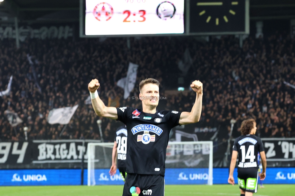 GAK - Sturm Graz
OEFB Cup, 3. Runde, Grazer AK - SK Sturm Graz, Stadion Liebenau Graz, 02.11.2023. 

Foto zeigt Dimitri Lavalee (Sturm)
