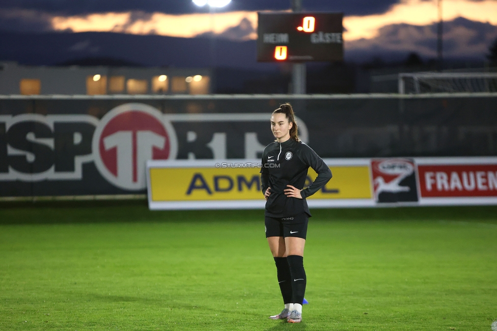 Sturm Damen - Vienna
OEFB Frauen Bundesliga, 8. Runde, SK Sturm Graz Damen - First Vienna FC 1894, Trainingszentrum Messendorf, 04.11.2023. 

Foto zeigt Linda Mittermair (Sturm Damen)
