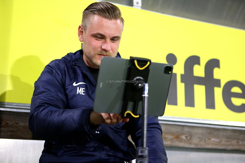 Sturm Damen - Vienna
OEFB Frauen Bundesliga, 8. Runde, SK Sturm Graz Damen - First Vienna FC 1894, Trainingszentrum Messendorf, 04.11.2023. 

Foto zeigt Michael Erlitz (Sportlicher Leiter Sturm Damen)
