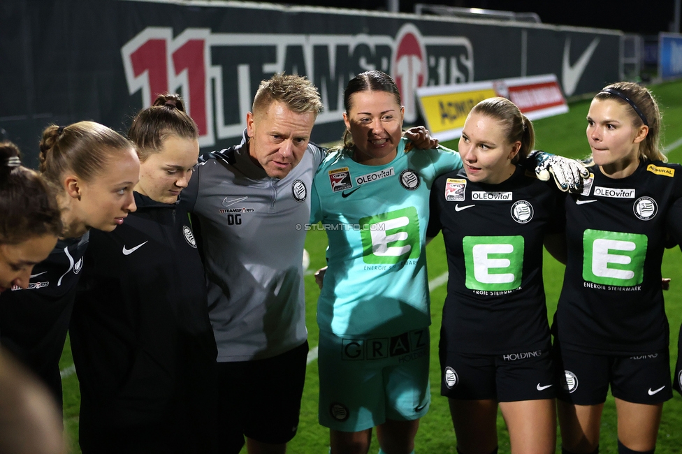 Sturm Damen - Vienna
OEFB Frauen Bundesliga, 8. Runde, SK Sturm Graz Damen - First Vienna FC 1894, Trainingszentrum Messendorf, 04.11.2023. 

Foto zeigt die Mannschaft der Sturm Damen
