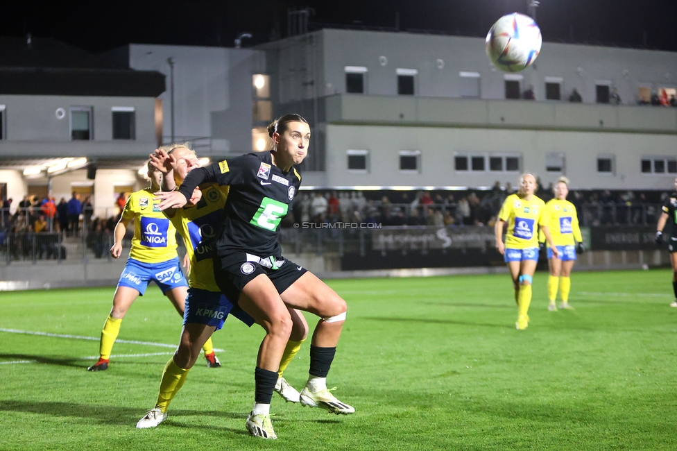 Sturm Damen - Vienna
OEFB Frauen Bundesliga, 8. Runde, SK Sturm Graz Damen - First Vienna FC 1894, Trainingszentrum Messendorf, 04.11.2023. 

Foto zeigt Laura Krumboeck (Sturm Damen)
