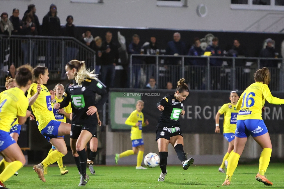 Sturm Damen - Vienna
OEFB Frauen Bundesliga, 8. Runde, SK Sturm Graz Damen - First Vienna FC 1894, Trainingszentrum Messendorf, 04.11.2023. 

Foto zeigt
