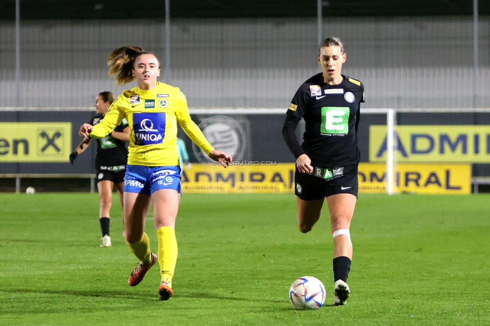 Sturm Damen - Vienna
OEFB Frauen Bundesliga, 8. Runde, SK Sturm Graz Damen - First Vienna FC 1894, Trainingszentrum Messendorf, 04.11.2023. 

Foto zeigt Laura Krumboeck (Sturm Damen)
