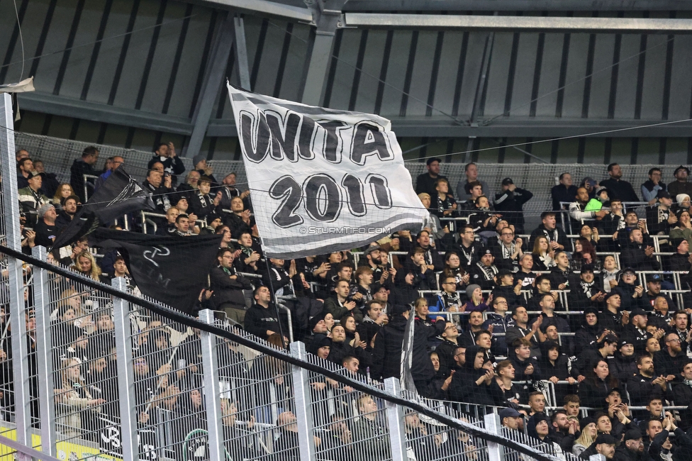 LASK - Sturm Graz
Oesterreichische Fussball Bundesliga, 13. Runde, LASK - SK Sturm Graz, Linzer Stadion  05.11.2023. 

Foto zeigt Fans von Sturm
Schlüsselwörter: unita