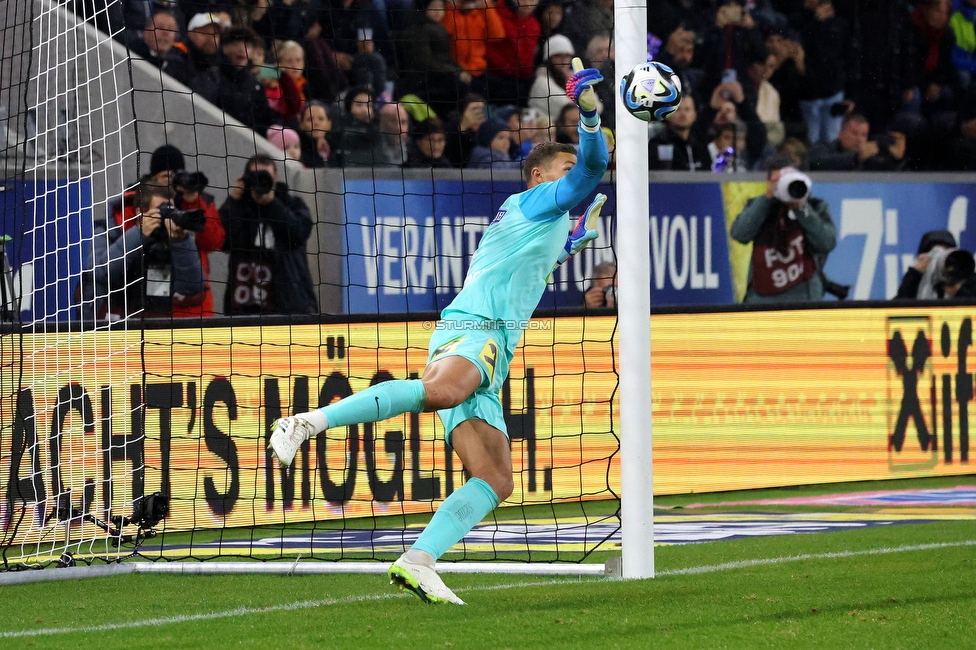 LASK - Sturm Graz
Oesterreichische Fussball Bundesliga, 13. Runde, LASK - SK Sturm Graz, Linzer Stadion  05.11.2023. 

Foto zeigt Kjell Scherpen (Sturm)
Schlüsselwörter: elfmeter