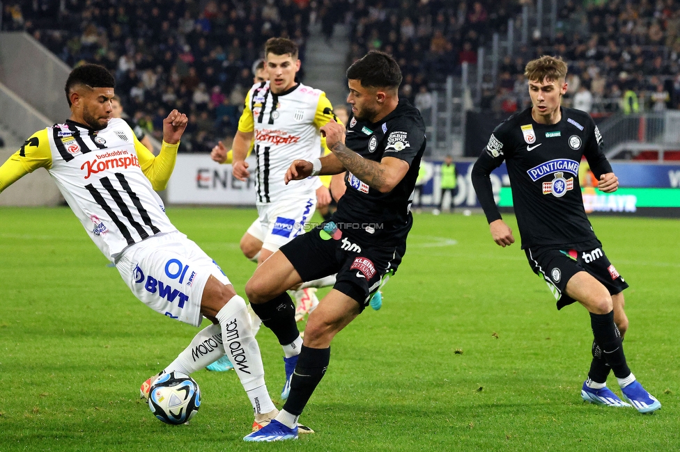 LASK - Sturm Graz
Oesterreichische Fussball Bundesliga, 13. Runde, LASK - SK Sturm Graz, Linzer Stadion  05.11.2023. 

Foto zeigt Jusuf Gazibegovic (Sturm)
