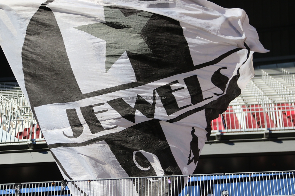 Austria Klagenfurt - Sturm Graz
Oesterreichische Fussball Bundesliga, 14. Runde, SK Austria Klagenfurt - SK Sturm Graz, Woerthersee Stadion, 12.11.2023. 

Foto zeigt Fans von Sturm
Schlüsselwörter: jewels