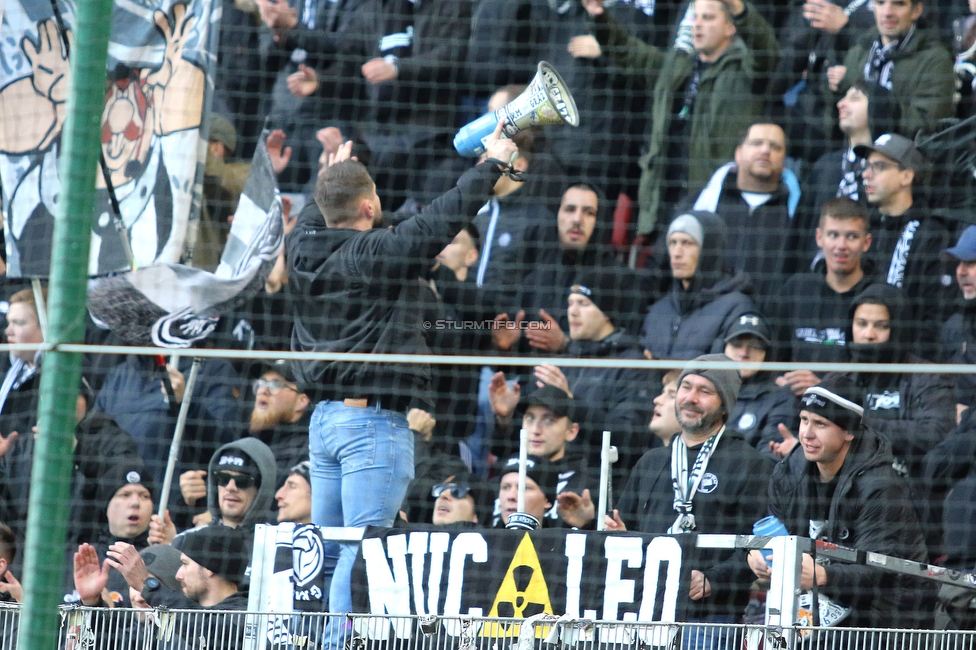 Austria Klagenfurt - Sturm Graz
Oesterreichische Fussball Bundesliga, 14. Runde, SK Austria Klagenfurt - SK Sturm Graz, Woerthersee Stadion, 12.11.2023. 

Foto zeigt Fans von Sturm
Schlüsselwörter: brigata vorsaenger