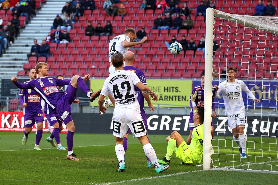 Austria Klagenfurt - Sturm Graz
Oesterreichische Fussball Bundesliga, 14. Runde, SK Austria Klagenfurt - SK Sturm Graz, Woerthersee Stadion, 12.11.2023. 

Foto zeigt Jon Gorenc-Stankovic (Sturm)
Schlüsselwörter: tor