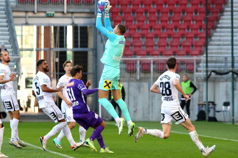 Austria Klagenfurt - Sturm Graz
Oesterreichische Fussball Bundesliga, 14. Runde, SK Austria Klagenfurt - SK Sturm Graz, Woerthersee Stadion, 12.11.2023. 

Foto zeigt Kjell Scherpen (Sturm)
