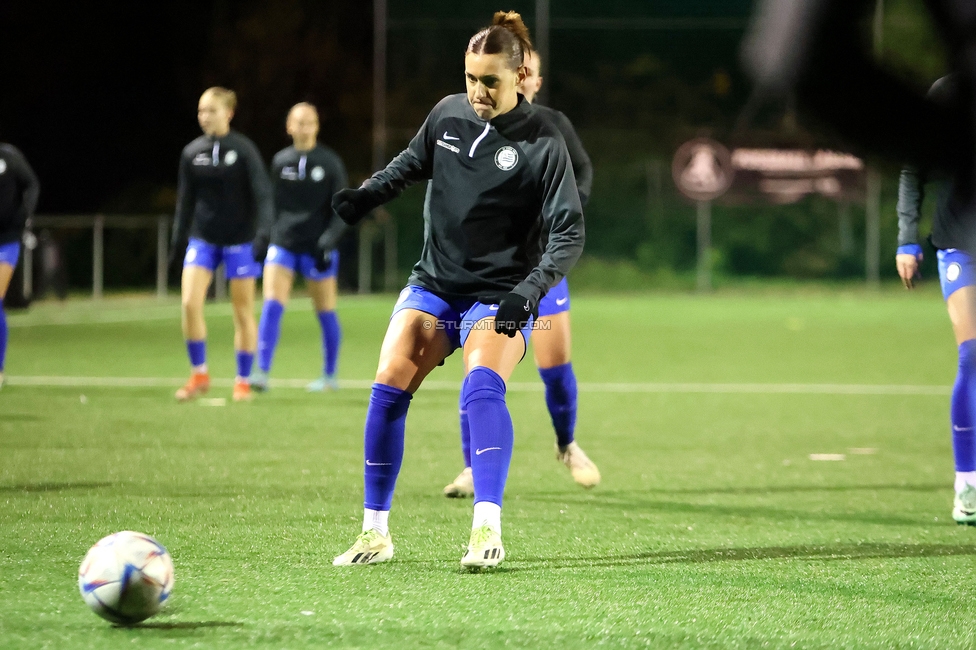 Wiener Sportklub - Sturm Graz Damen
SPORTLAND Niederoesterreich Frauen Cup, Wiener Sportklub - SK Sturm Graz, WSC Trainingszentrum Kunstrasen Wien, 18.11.2023. 

Foto zeigt Merle Kirschstein (Sturm Damen)
