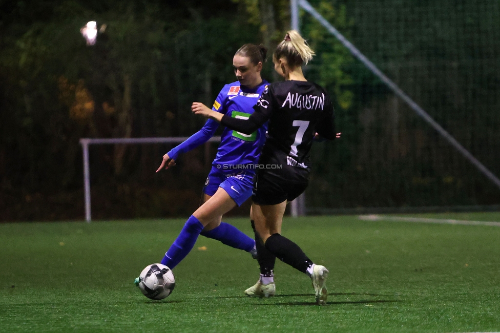 Wiener Sportklub - Sturm Graz Damen
SPORTLAND Niederoesterreich Frauen Cup, Wiener Sportklub - SK Sturm Graz, WSC Trainingszentrum Kunstrasen Wien, 18.11.2023. 

Foto zeigt Merle Kirschstein (Sturm Damen)
