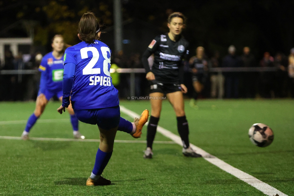 Wiener Sportklub - Sturm Graz Damen
SPORTLAND Niederoesterreich Frauen Cup, Wiener Sportklub - SK Sturm Graz, WSC Trainingszentrum Kunstrasen Wien, 18.11.2023. 

Foto zeigt Marie Spiess (Sturm Damen)
