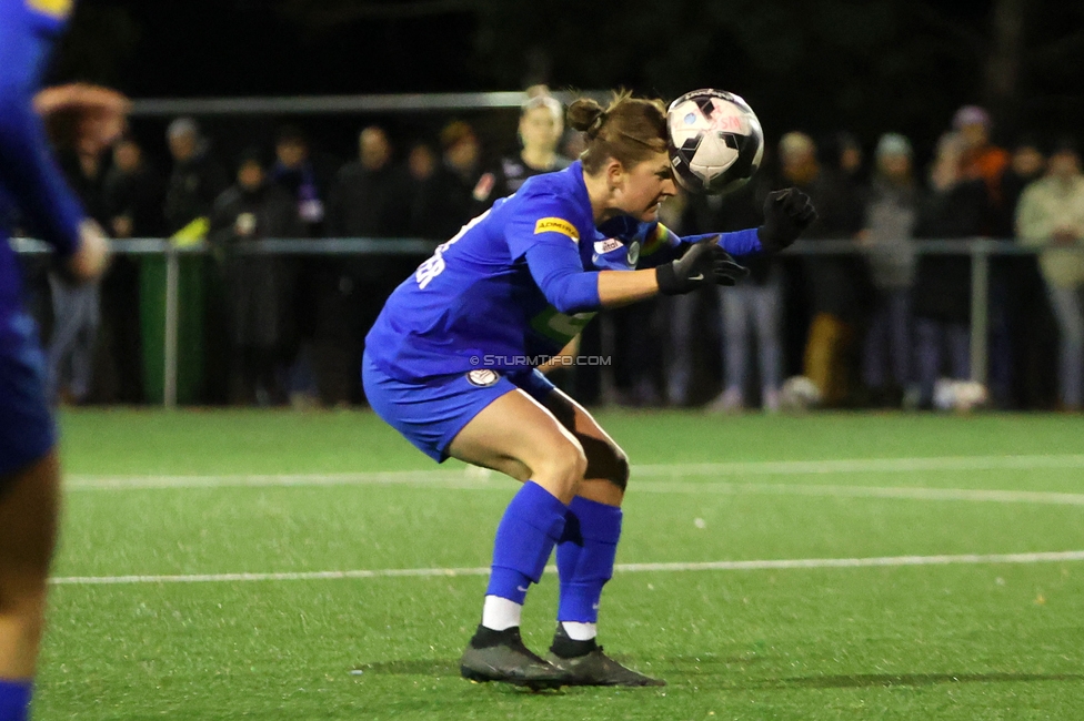 Wiener Sportklub - Sturm Graz Damen
SPORTLAND Niederoesterreich Frauen Cup, Wiener Sportklub - SK Sturm Graz, WSC Trainingszentrum Kunstrasen Wien, 18.11.2023. 

Foto zeigt Sophie Maierhofer (Sturm Damen)
