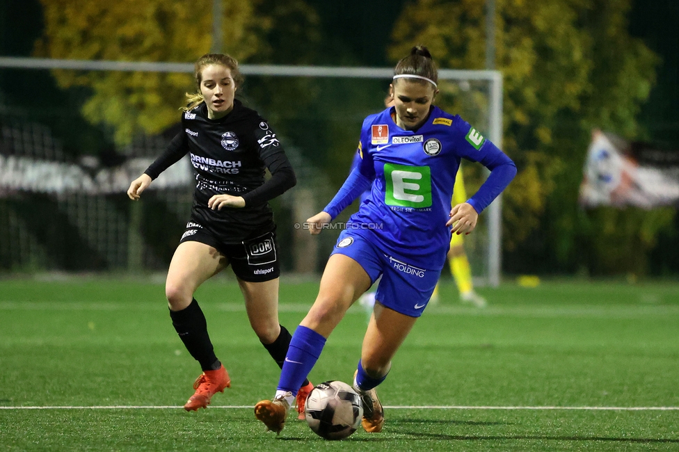 Wiener Sportklub - Sturm Graz Damen
SPORTLAND Niederoesterreich Frauen Cup, Wiener Sportklub - SK Sturm Graz, WSC Trainingszentrum Kunstrasen Wien, 18.11.2023. 

Foto zeigt Marie Spiess (Sturm Damen)
