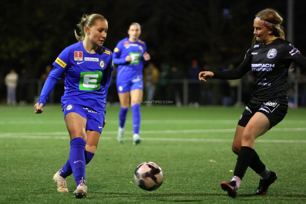 Wiener Sportklub - Sturm Graz Damen
SPORTLAND Niederoesterreich Frauen Cup, Wiener Sportklub - SK Sturm Graz, WSC Trainingszentrum Kunstrasen Wien, 18.11.2023. 

Foto zeigt Anna Wirnsberger (Sturm Damen)
