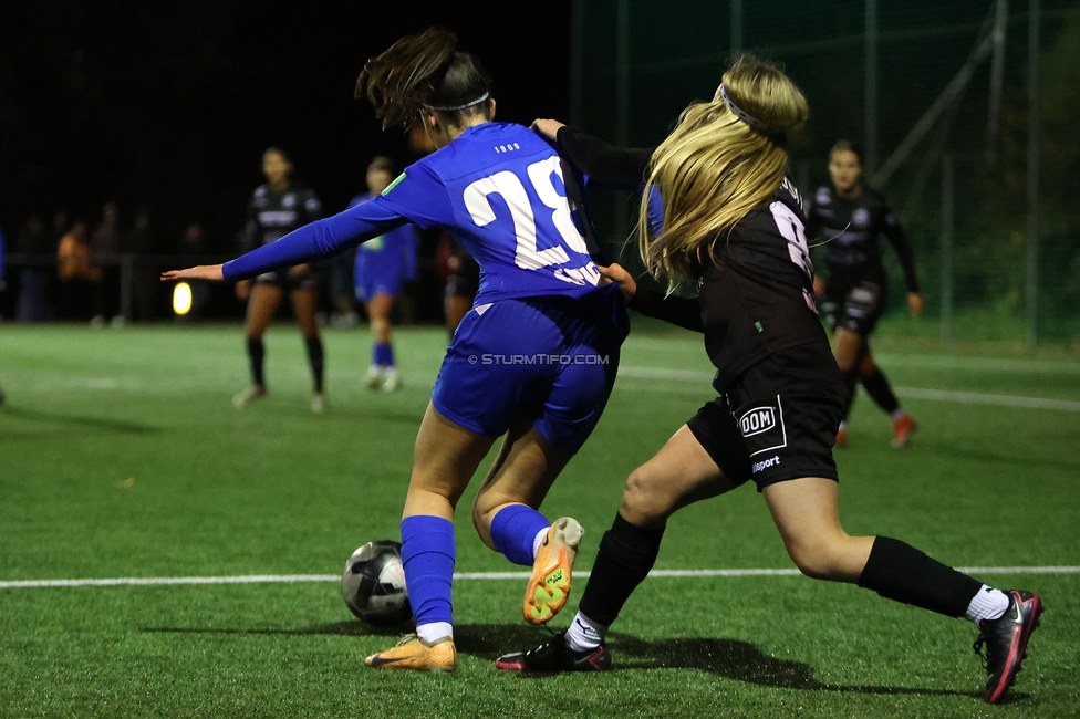 Wiener Sportklub - Sturm Graz Damen
SPORTLAND Niederoesterreich Frauen Cup, Wiener Sportklub - SK Sturm Graz, WSC Trainingszentrum Kunstrasen Wien, 18.11.2023. 

Foto zeigt Marie Spiess (Sturm Damen)
