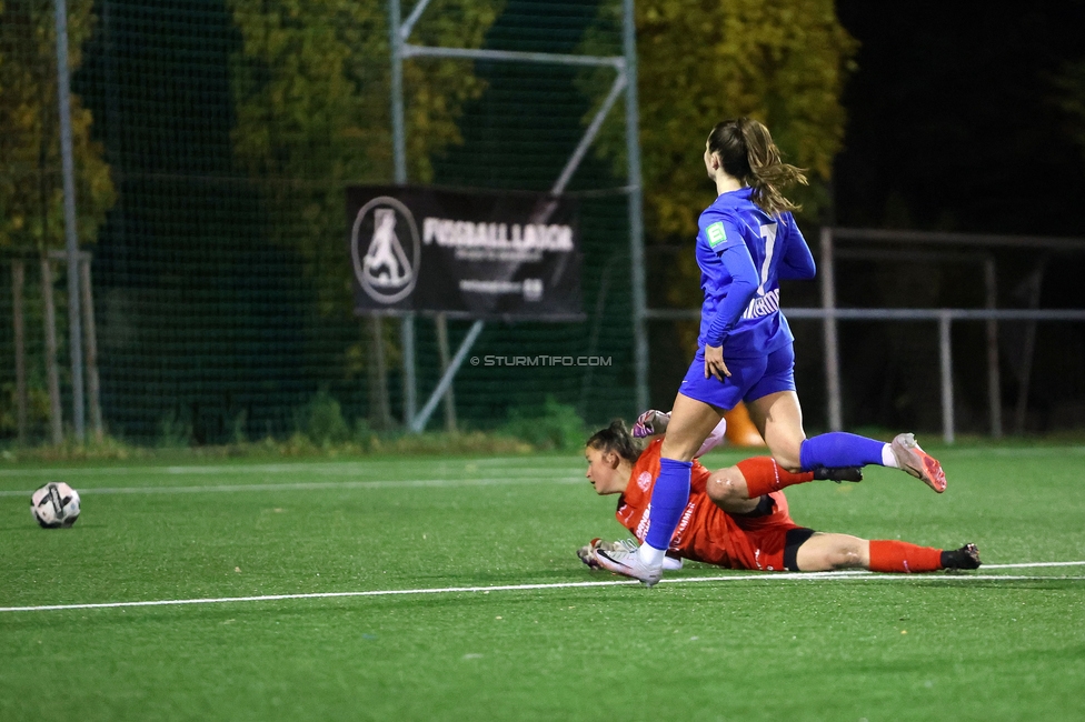 Wiener Sportklub - Sturm Graz Damen
SPORTLAND Niederoesterreich Frauen Cup, Wiener Sportklub - SK Sturm Graz, WSC Trainingszentrum Kunstrasen Wien, 18.11.2023. 

Foto zeigt Linda Mittermair (Sturm Damen)
