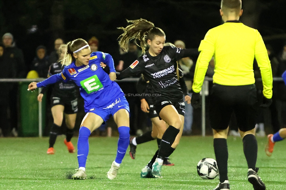 Wiener Sportklub - Sturm Graz Damen
SPORTLAND Niederoesterreich Frauen Cup, Wiener Sportklub - SK Sturm Graz, WSC Trainingszentrum Kunstrasen Wien, 18.11.2023. 

Foto zeigt Elena Koessler (Sturm Damen)
