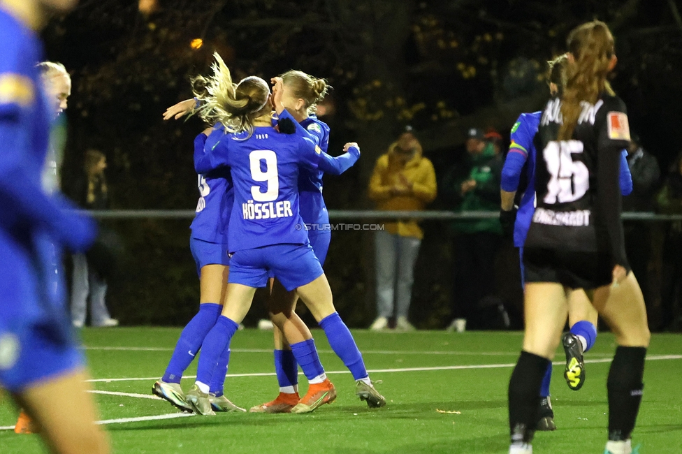 Wiener Sportklub - Sturm Graz Damen
SPORTLAND Niederoesterreich Frauen Cup, Wiener Sportklub - SK Sturm Graz, WSC Trainingszentrum Kunstrasen Wien, 18.11.2023. 

Foto zeigt Elena Koessler (Sturm Damen)
