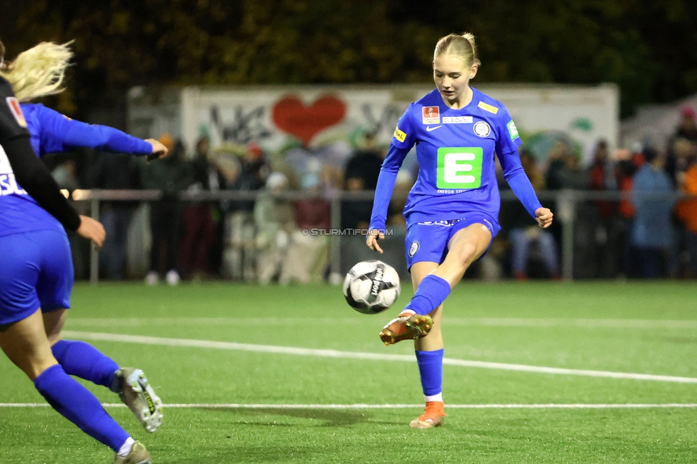 Wiener Sportklub - Sturm Graz Damen
SPORTLAND Niederoesterreich Frauen Cup, Wiener Sportklub - SK Sturm Graz, WSC Trainingszentrum Kunstrasen Wien, 18.11.2023. 

Foto zeigt Anna Wirnsberger (Sturm Damen)
