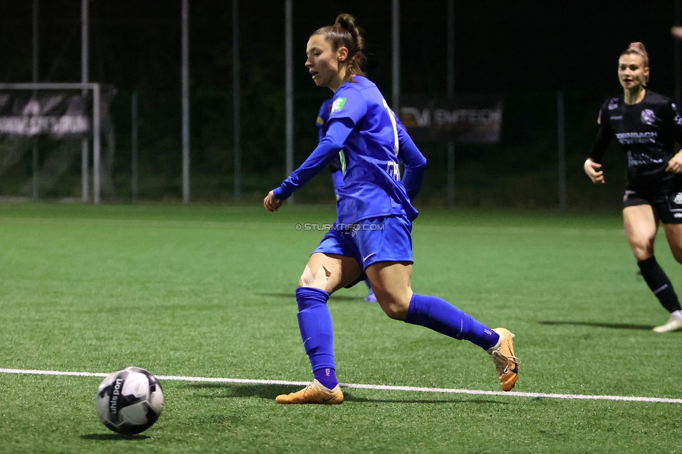 Wiener Sportklub - Sturm Graz Damen
SPORTLAND Niederoesterreich Frauen Cup, Wiener Sportklub - SK Sturm Graz, WSC Trainingszentrum Kunstrasen Wien, 18.11.2023. 

Foto zeigt Stefanie Grossgasteiger (Sturm Damen)
