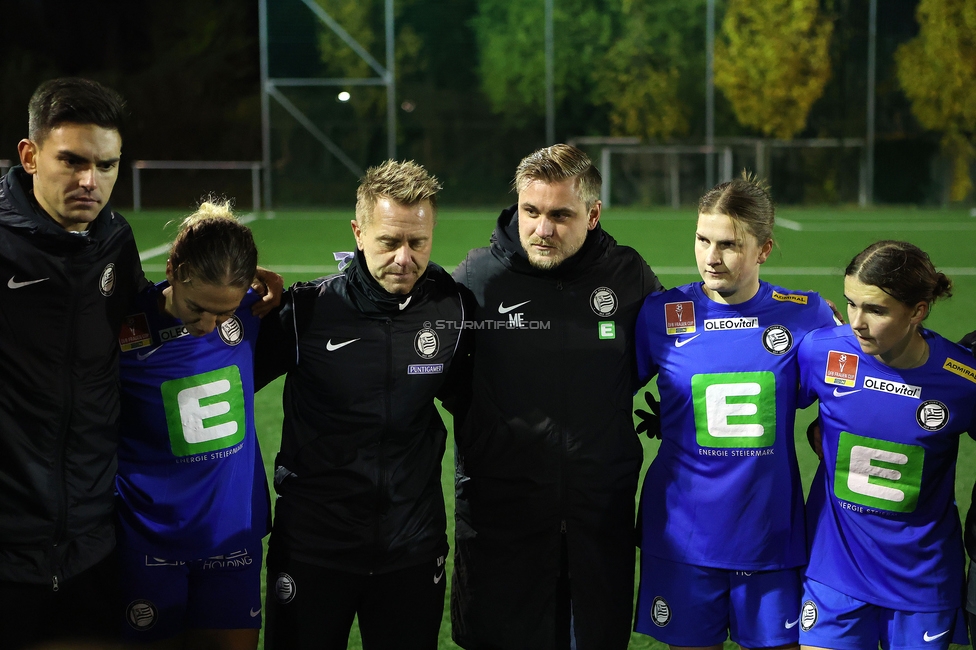 Wiener Sportklub - Sturm Graz Damen
SPORTLAND Niederoesterreich Frauen Cup, Wiener Sportklub - SK Sturm Graz, WSC Trainingszentrum Kunstrasen Wien, 18.11.2023. 

Foto zeigt die Mannschaft der Sturm Damen
