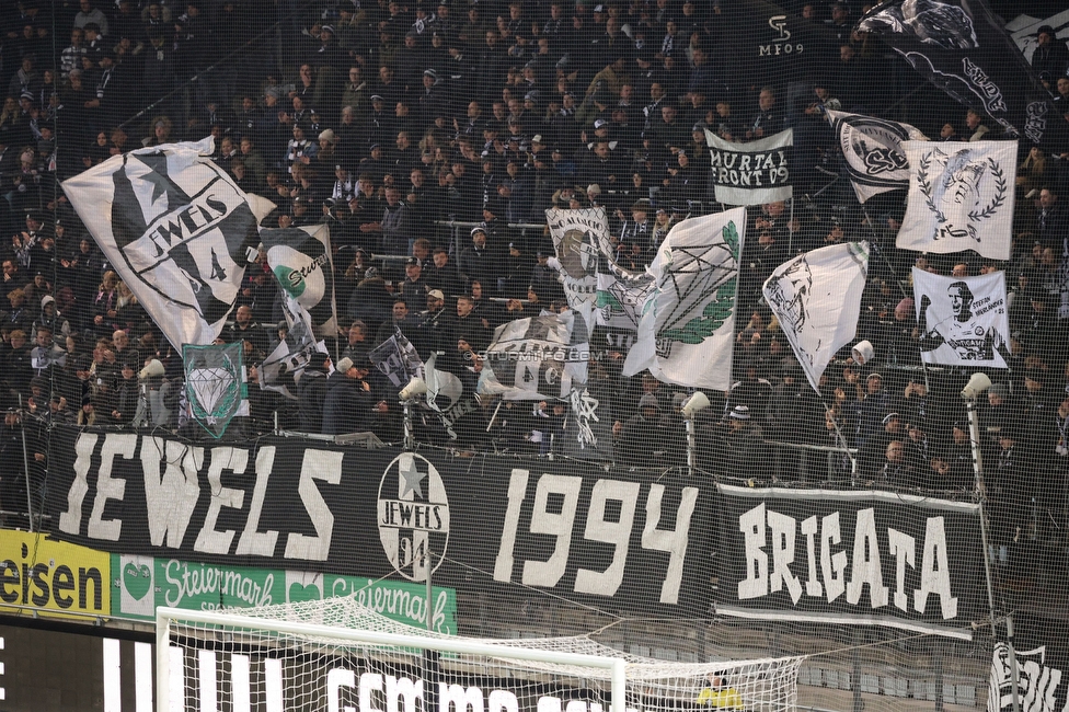 Sturm Graz - Austria Lustenau
Oesterreichische Fussball Bundesliga, 15. Runde, SK Sturm Graz - SC Austria Lustenau,  Stadion Liebenau Graz, 25.112023. 

Foto zeigt Fans von Sturm
Schlüsselwörter: jewels