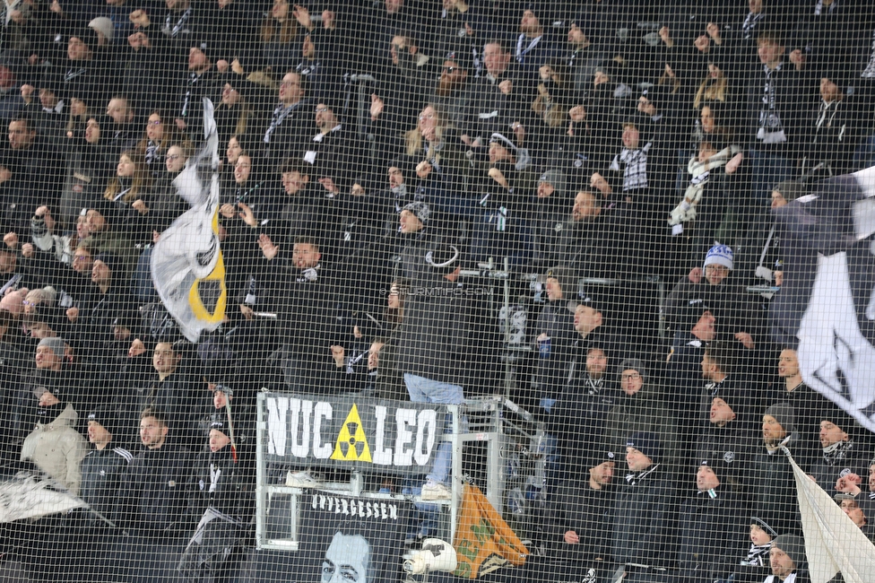 Sturm Graz - Austria Lustenau
Oesterreichische Fussball Bundesliga, 15. Runde, SK Sturm Graz - SC Austria Lustenau,  Stadion Liebenau Graz, 25.112023. 

Foto zeigt Fans von Sturm
Schlüsselwörter: brigata