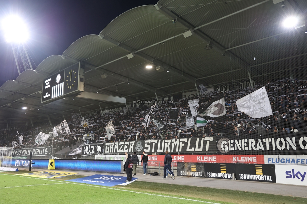 Sturm Graz - Austria Lustenau
Oesterreichische Fussball Bundesliga, 15. Runde, SK Sturm Graz - SC Austria Lustenau,  Stadion Liebenau Graz, 25.112023. 

Foto zeigt Fans von Sturm
Schlüsselwörter: schals