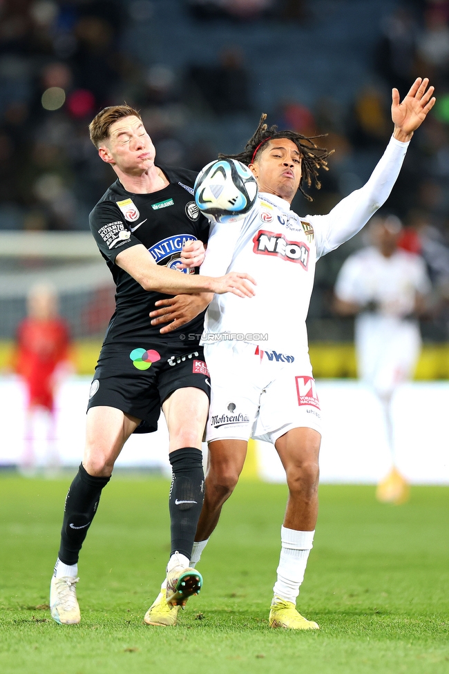 Sturm Graz - Austria Lustenau
Oesterreichische Fussball Bundesliga, 15. Runde, SK Sturm Graz - SC Austria Lustenau,  Stadion Liebenau Graz, 25.112023. 

Foto zeigt David Schnegg (Sturm)
