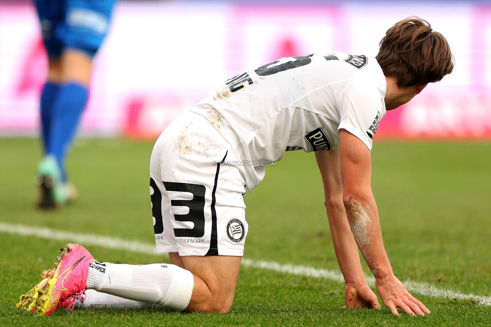 Blau-Weiss Linz - Sturm Graz
Oesterreichische Fussball Bundesliga, 16. Runde, Blau-Weiss Linz - SK Sturm Graz, Hofmann Personal Stadion Linz, 03.12.2023. 

Foto zeigt William Boeving (Sturm)
