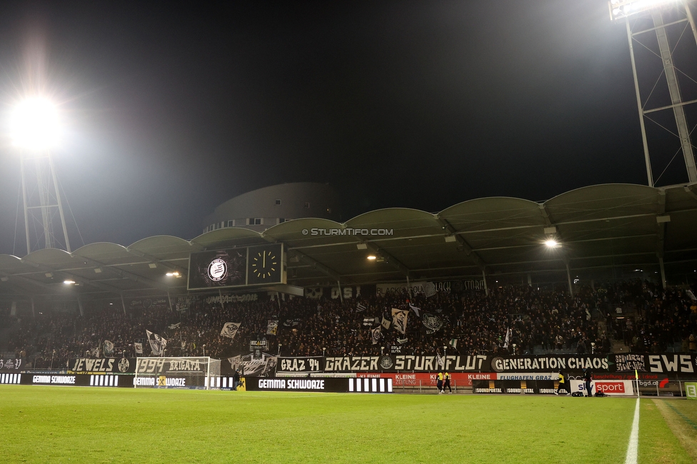 Sturm Graz - Altach
Oesterreichische Fussball Bundesliga, 17. Runde, SK Sturm Graz - SC Rheindorf Altach,  Stadion Liebenau Graz, 10.12.2023. 

Foto zeigt Fans von Sturm
