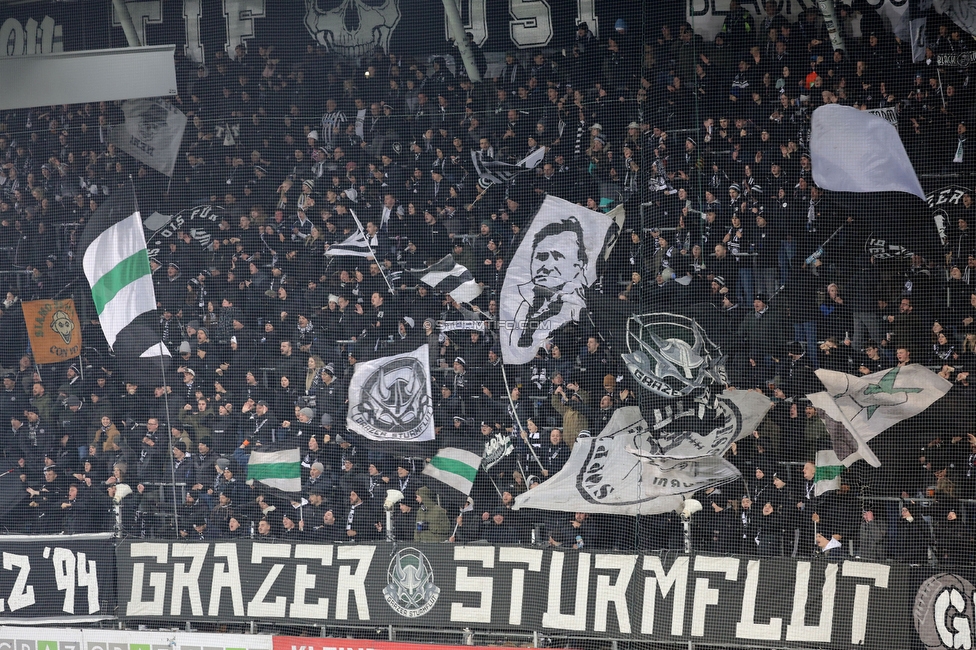 Sturm Graz - Altach
Oesterreichische Fussball Bundesliga, 17. Runde, SK Sturm Graz - SC Rheindorf Altach,  Stadion Liebenau Graz, 10.12.2023. 

Foto zeigt Fans von Sturm
Schlüsselwörter: sturmflut