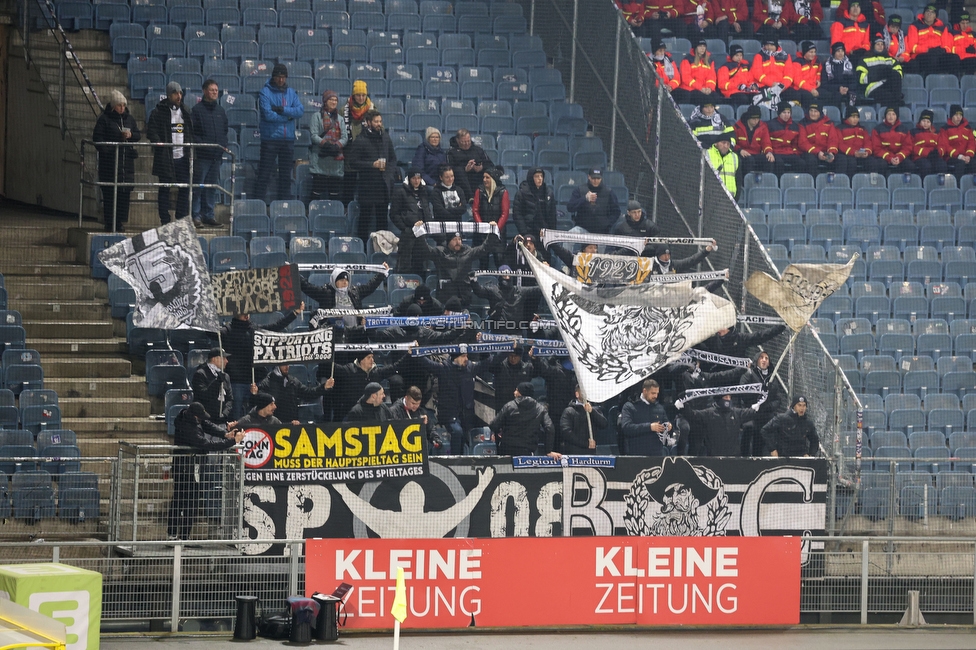 Sturm Graz - Altach
Oesterreichische Fussball Bundesliga, 17. Runde, SK Sturm Graz - SC Rheindorf Altach,  Stadion Liebenau Graz, 10.12.2023. 

Foto zeigt Fans von Altach
