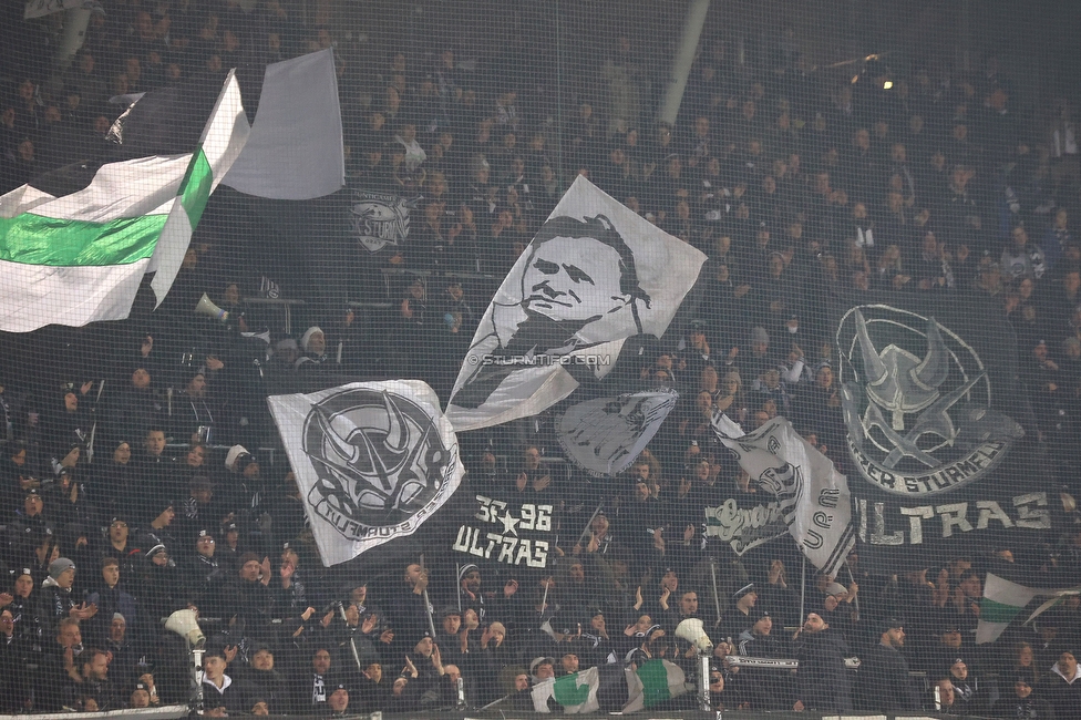 Sturm Graz - Altach
Oesterreichische Fussball Bundesliga, 17. Runde, SK Sturm Graz - SC Rheindorf Altach, Stadion Liebenau Graz, 10.12.2023. 

Foto zeigt Fans von Sturm
Schlüsselwörter: sturmflut