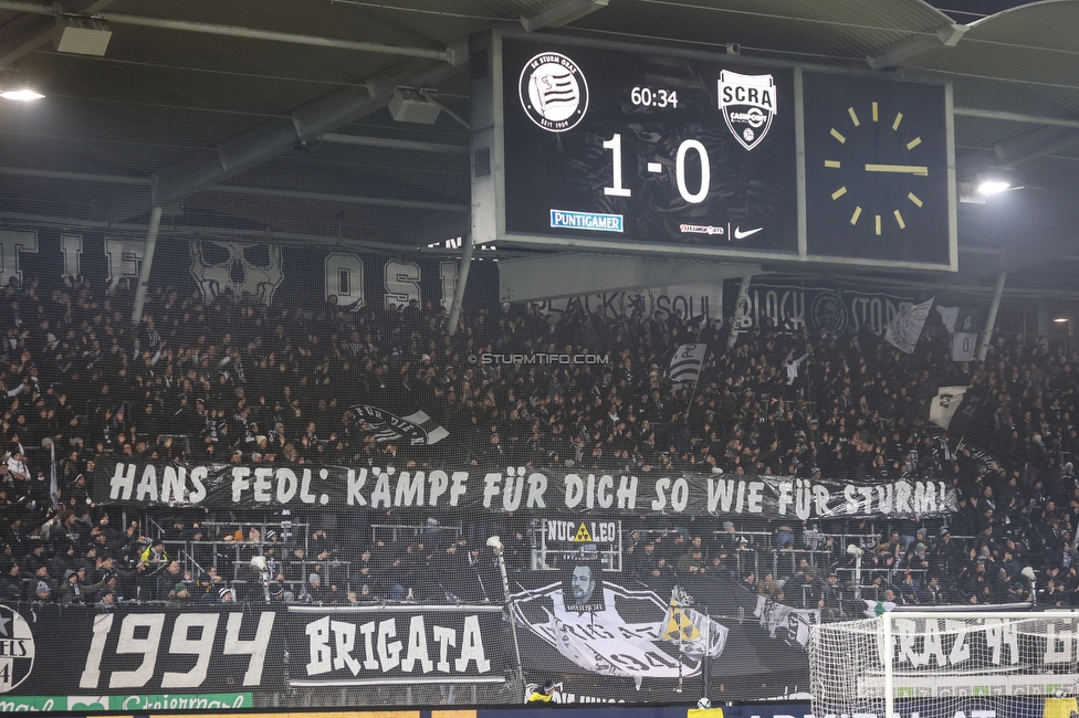 Sturm Graz - Altach
Oesterreichische Fussball Bundesliga, 17. Runde, SK Sturm Graz - SC Rheindorf Altach, Stadion Liebenau Graz, 10.12.2023. 

Foto zeigt Fans von Sturm
