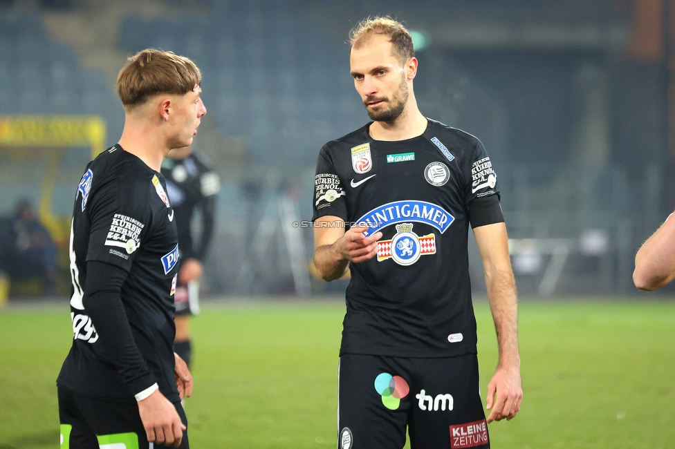 Sturm Graz - Altach
Oesterreichische Fussball Bundesliga, 17. Runde, SK Sturm Graz - SC Rheindorf Altach, Stadion Liebenau Graz, 10.12.2023. 

Foto zeigt Jon Gorenc-Stankovic (Sturm)
