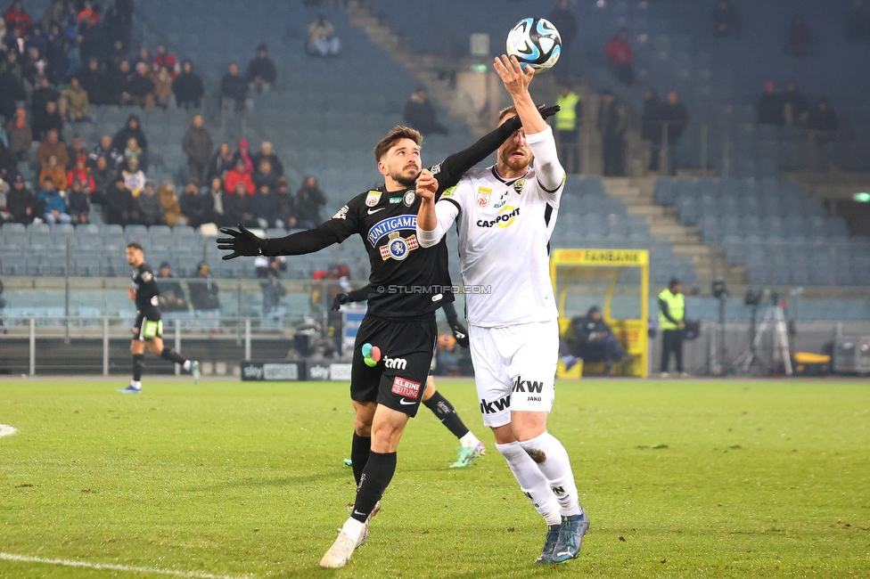 Sturm Graz - Altach
Oesterreichische Fussball Bundesliga, 17. Runde, SK Sturm Graz - SC Rheindorf Altach, Stadion Liebenau Graz, 10.12.2023. 

Foto zeigt Otar Kiteishvili (Sturm)
