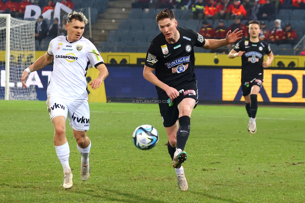 Sturm Graz - Altach
Oesterreichische Fussball Bundesliga, 17. Runde, SK Sturm Graz - SC Rheindorf Altach, Stadion Liebenau Graz, 10.12.2023. 

Foto zeigt David Schnegg (Sturm)
