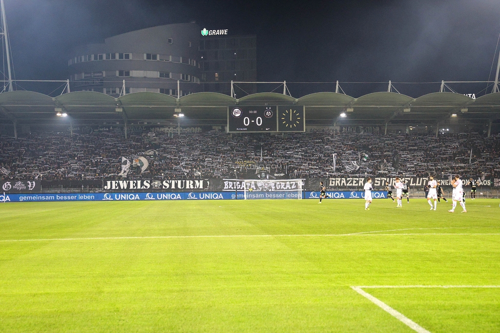 Sturm Graz - Austria Wien
OEFB Cup, 4. Runde, SK Sturm Graz - FK Austria Wien, Stadion Liebenau Graz, 02.02.2024. 

Foto zeigt Fans von Sturm
