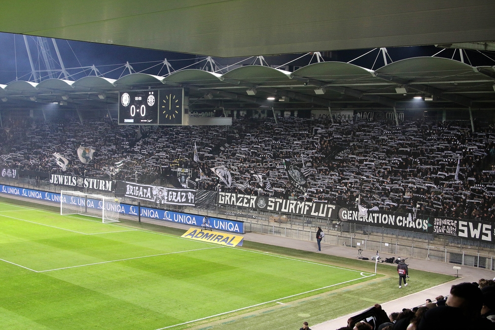 Sturm Graz - Austria Wien
OEFB Cup, 4. Runde, SK Sturm Graz - FK Austria Wien, Stadion Liebenau Graz, 02.02.2024. 

Foto zeigt Fans von Sturm
