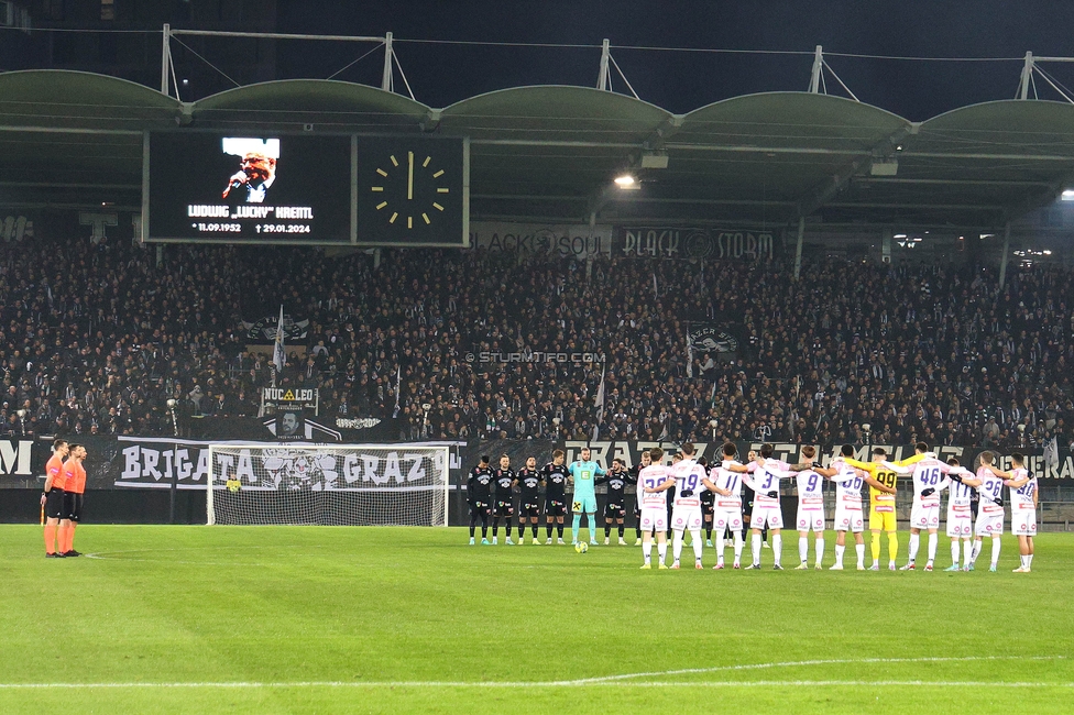 Sturm Graz - Austria Wien
OEFB Cup, 4. Runde, SK Sturm Graz - FK Austria Wien, Stadion Liebenau Graz, 02.02.2024. 

Foto zeigt Fans von Sturm
