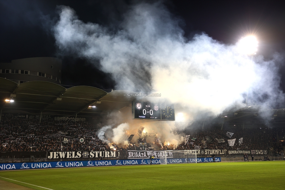 Sturm Graz - Austria Wien
OEFB Cup, 4. Runde, SK Sturm Graz - FK Austria Wien, Stadion Liebenau Graz, 02.02.2024. 

Foto zeigt Fans von Sturm
