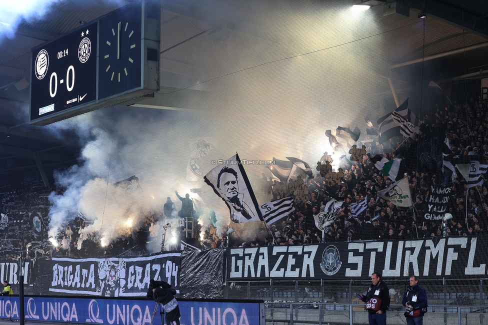 Sturm Graz - Austria Wien
OEFB Cup, 4. Runde, SK Sturm Graz - FK Austria Wien, Stadion Liebenau Graz, 02.02.2024. 

Foto zeigt Fans von Sturm
