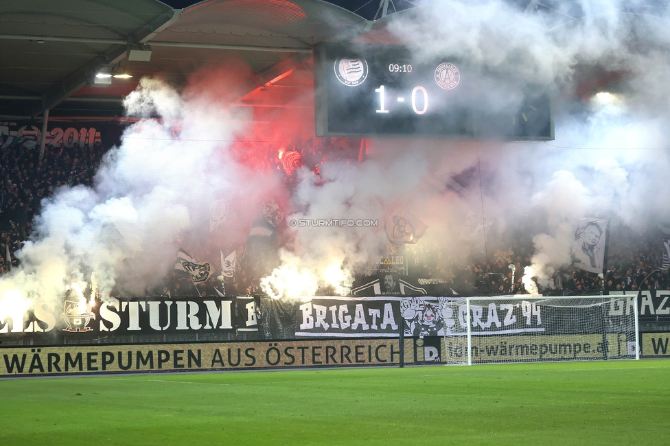 Sturm Graz - Austria Wien
OEFB Cup, 4. Runde, SK Sturm Graz - FK Austria Wien, Stadion Liebenau Graz, 02.02.2024. 

Foto zeigt Fans von Sturm
